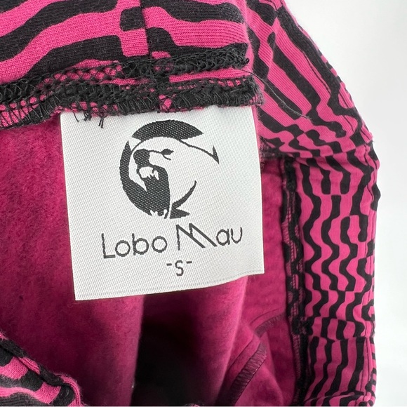 Lobo Mau Pink Black Patterned Women's Skirt Small - Picture 6 of 9